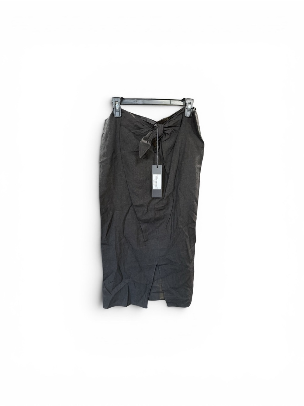 Jenni Kayne Black Tie-Waist Midi Skirt